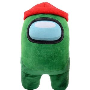 Among Us 12-inch Plush - Green with Red Hat NEW